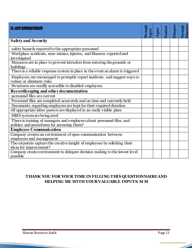 financial audit forms and checklists
